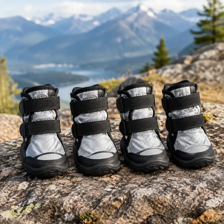 Dog Boots (Protective, Set of 4) - in a real home