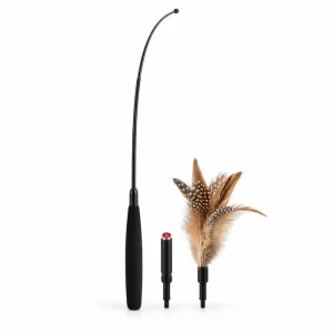 Interactive Cat Laser & Feather Wand - product photo