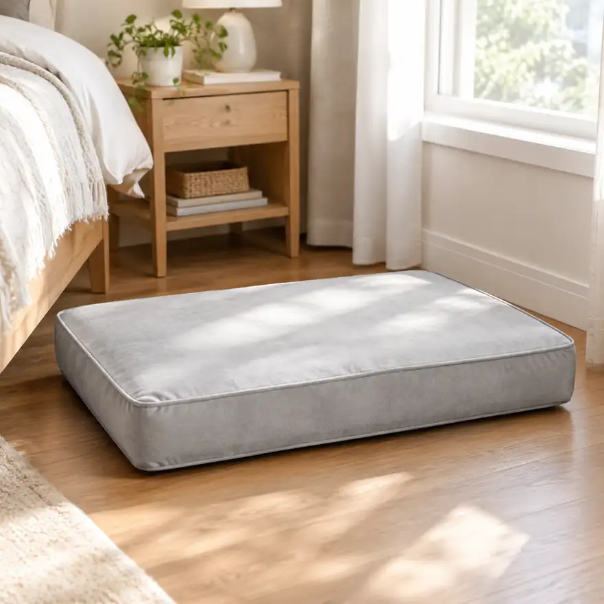 Orthopedic Memory Foam Pet Mat - in a real home