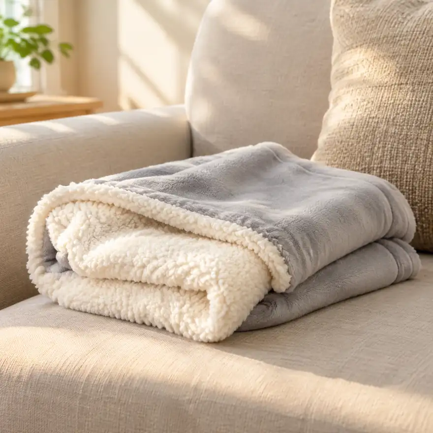 Pet Blanket (Sherpa Fleece) - in a real home