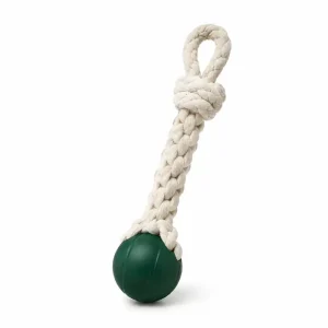 Rope Tug Toy with Rubber Ball - product photo