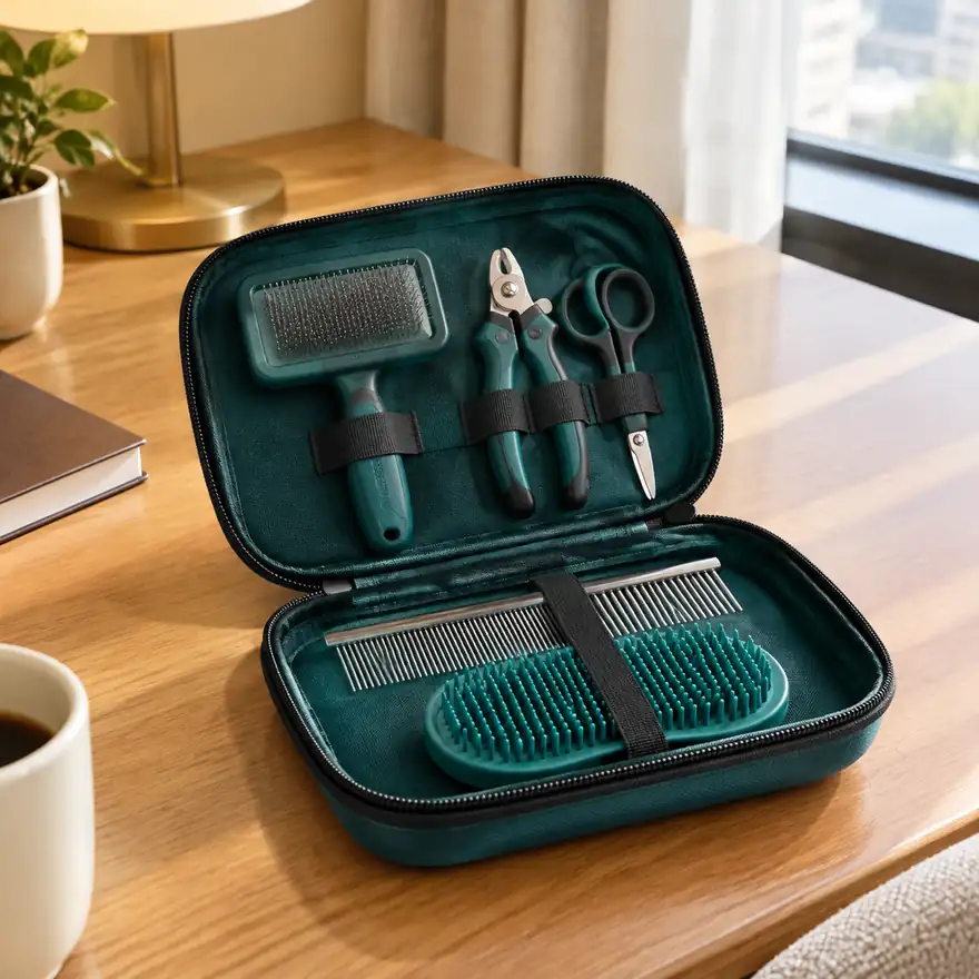 Travel Grooming Kit (8-Piece) - in a real home