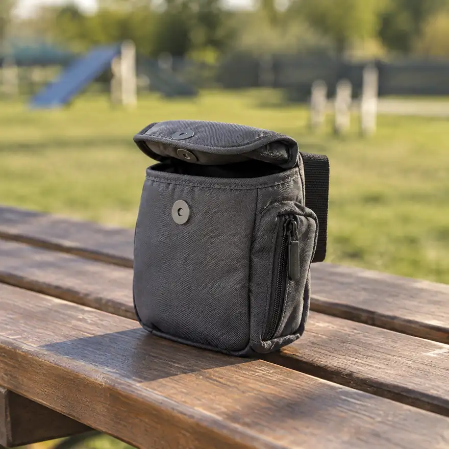 Treat Pouch with Magnetic Closure - in a real home